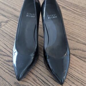 Stuart Weitzman Black Patent Leather Heels- 6M